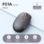 Baseus Wireless Bluetooth Mouse F01B | 3-Mode Connection (2.4G/BT5.0/BT3.0) | Ergonomic, Silent Click | for Laptop, Mac, PC