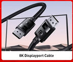 Baseus HDMI 2.1 8K Adapter Cable – Ultra HD 8K Resolution, HDR & VRR Support – Perfect for PS5, 4K/8K TVs, Mi Box, Gaming, and Home Entertainment Systems