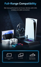 Baseus GH02 Wireless Gaming Headphones – RGB, 40H Battery, Bluetooth & Wired