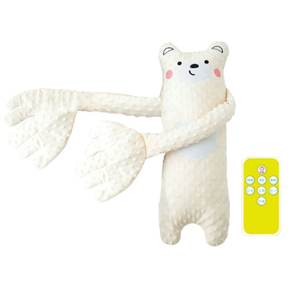 Cartoon Baby Sleep Aid Hand Pillow – Soothing Pacify Doll with Optional Music for Newborn Comfort & Peaceful Sleep