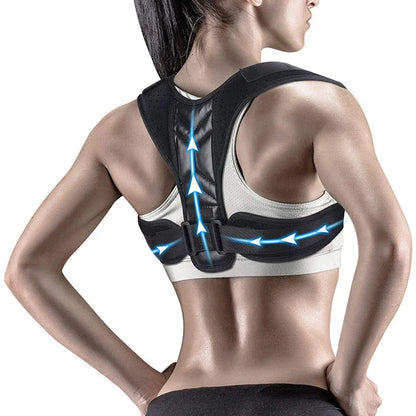 Adjustable Back Shoulder Posture Corrector Belt | Clavicle Spine Support for Home, Office & Sports | Upper Neck Brace for Body Reshaping