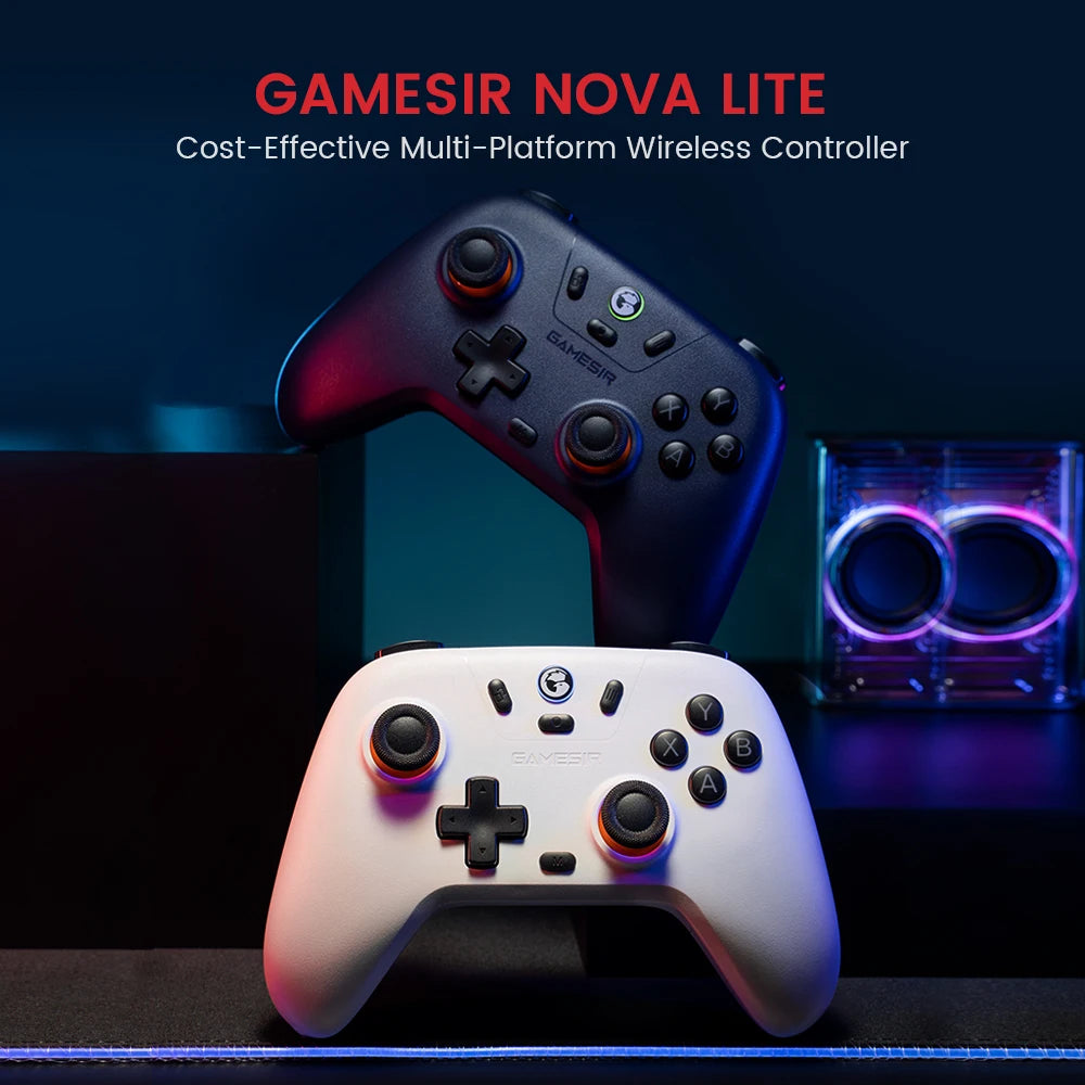 GameSir Nova Lite Wireless Switch Controller Bluetooth Gamepad with Hall Effect for Nintendo Switch iPhone Android Phone PC