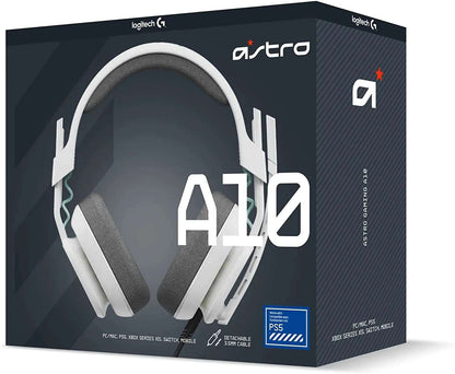 Logitech Astro A10 Gaming Headset Gen 2 Wired Headset Over-Ear Gaming Headphones with Flip-to-Mute Microphone 32 Mm Drivers