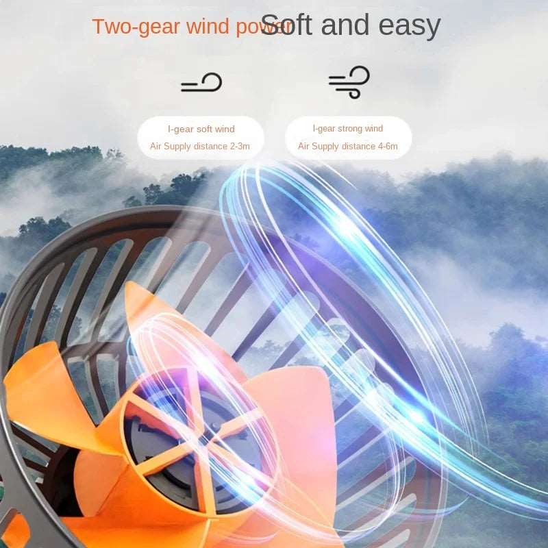 360° Adjustable 3-Head Car Fan | USB/12V/24V Dual Speed Electric Fan for Car, Home, Desk & Office - Silent Cooling