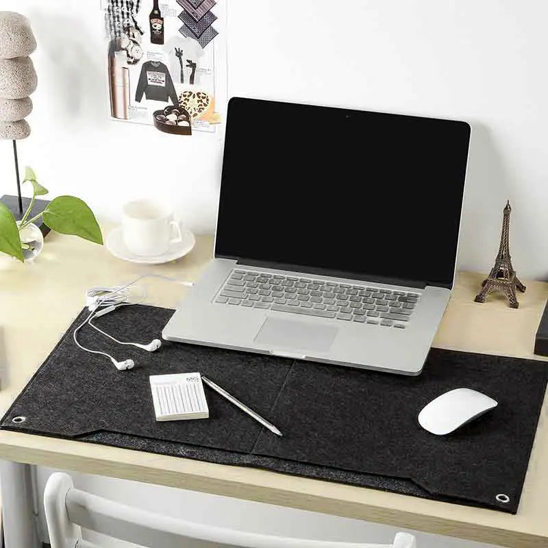 Computer Desk Table Felt Mat Office Desk Mouse Pad Holder Laptop Cases Cushion