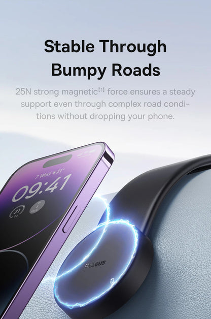 Baseus Magnetic Car Phone Holder Universal For iPhone 14 13 12 Pro Car Phone Stand Support Clip Mount Holder Magsafe Holder