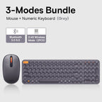 Baseus Wireless Bluetooth Mouse F01B | 3-Mode Connection (2.4G/BT5.0/BT3.0) | Ergonomic, Silent Click | for Laptop, Mac, PC
