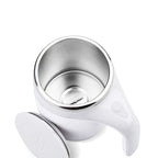 Automatic Portable Coffee Mixing Cup – Battery-Powered Electric Stainless Steel Rotary Mixer