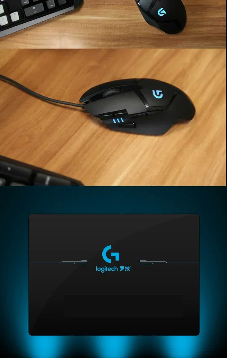 Logitech G402 Hyperion Fury Gaming Mouse Ultra-Fast Wired Sensor – 4000 DPI, 8 Buttons