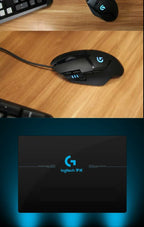 Logitech G402 Hyperion Fury Gaming Mouse Ultra-Fast Wired Sensor – 4000 DPI, 8 Buttons