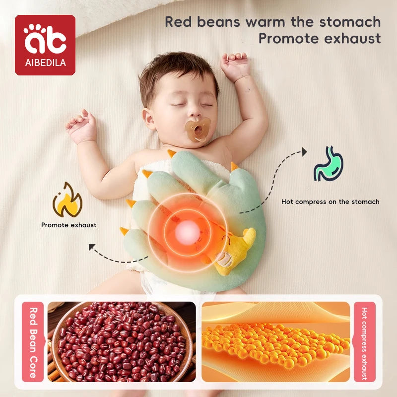 AIBEDILA Baby Sleep Aid Pillow – Soothing Hand Palm Design for Infants & Toddlers Remote-Controlled, Heatable & Soft Plush Comfort for Peaceful Sleep and Cuddle Time