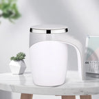 Automatic Portable Coffee Mixing Cup – Battery-Powered Electric Stainless Steel Rotary Mixer
