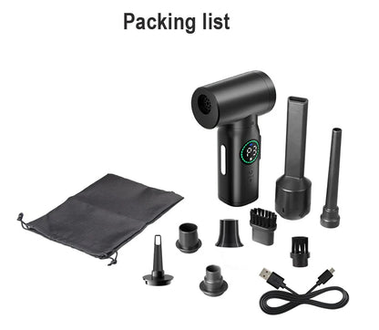 7500mAh Portable Compressed Air Duster – Cordless Multi Air Blower & Vacuum Cleaner for Keyboard & Computer Cleaning