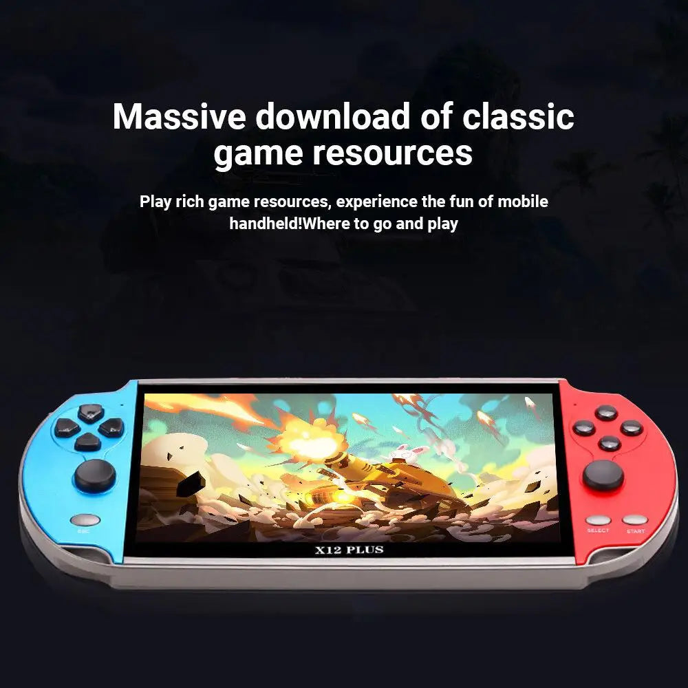 X12 PLUS Handheld Game Console 7.1 inch HD Screen
