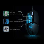Logitech G402 Hyperion Fury Gaming Mouse Ultra-Fast Wired Sensor – 4000 DPI, 8 Buttons