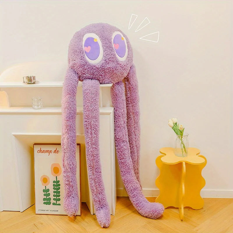 Adorable Long-Legged Octopus Plush Toy – Cuddly Stuffed Animal for Kids & Adults | Perfect Home Decor & Easter Gift