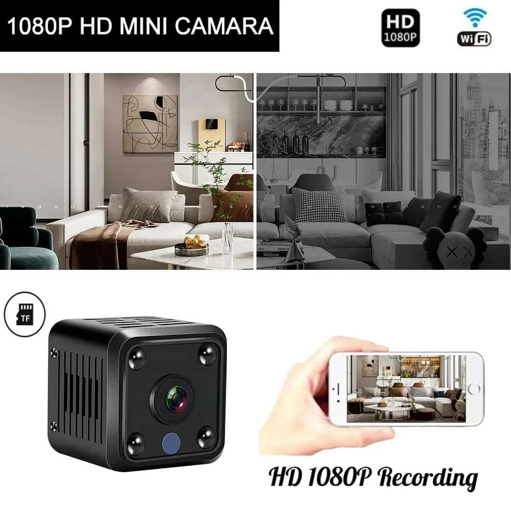 Lenovo Mini 1080P HD Camera Smart Life Wireless WiFi Remote Monitor Camera With Built-In Battery Video Night Home Security CAM