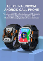 Valdus PGD 4G Android Smart Watch for Men – 64GB ROM, Dual HD Camera, NFC, WiFi, GPS, SIM Support, Fitness & Health Tracker