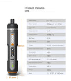 WORX WX242 Mini Electric Screwdriver Set – Smart Cordless Rechargeable Power Tool with 30 Bit Set