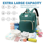 3-in-1 Diaper Bag & Foldable Baby Bed – Waterproof Travel Backpack with USB Charging, Large Capacity & Multi-Function Design