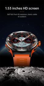 2024 New Outdoor Sport Smartwatch – GPS, Compass, LED Flashlight, 3ATM Waterproof, BT5.3 Call for Huawei & Xiaomi