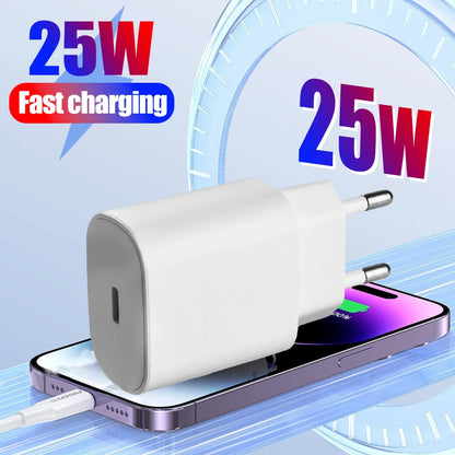 USB C Mobile Phone Charger Adapter 25W