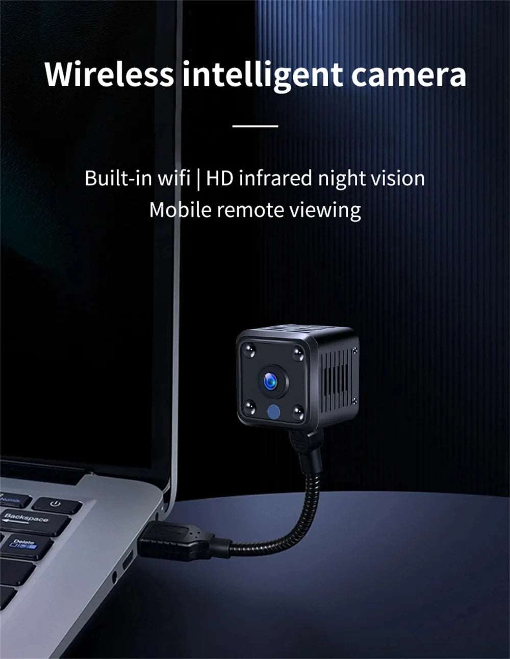 Lenovo Mini 1080P HD Camera Smart Life Wireless WiFi Remote Monitor Camera With Built-In Battery Video Night Home Security CAM