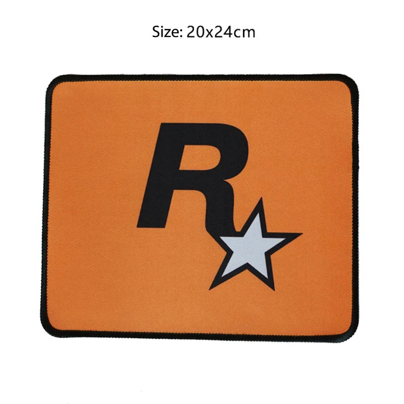 20*24CM GTA R Star Thickened Mouse Pad Gaming Keyboard Mouse Mat For Laptop Notebook Gamer Pad Anti-slip Rubber Desk Pads