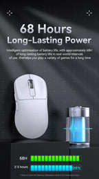 Attack Shark X3Pro/X3 Wireless Gaming Mouse – 26000 DPI, Tri-Mode Connectivity, Ergonomic Ultra-Lightweight Design with RGB for PC, Laptop & Console Gaming