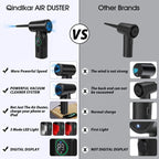 7500mAh Portable Compressed Air Duster – Cordless Multi Air Blower & Vacuum Cleaner for Keyboard & Computer Cleaning