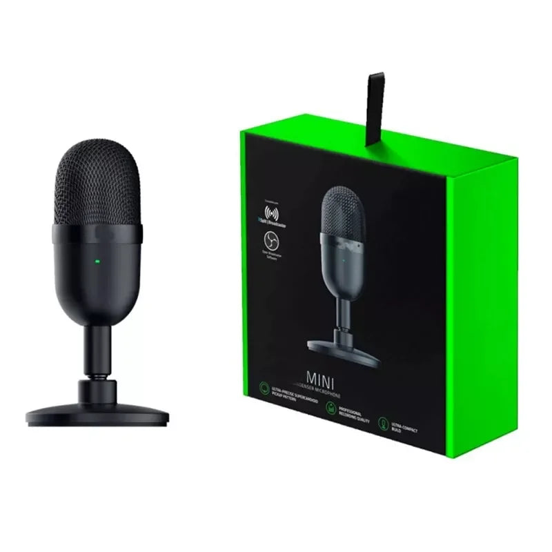 Seiren Mini USB Condenser Microphone for Streaming and Gaming on PC - Crystal Clear Audio for Content Creators