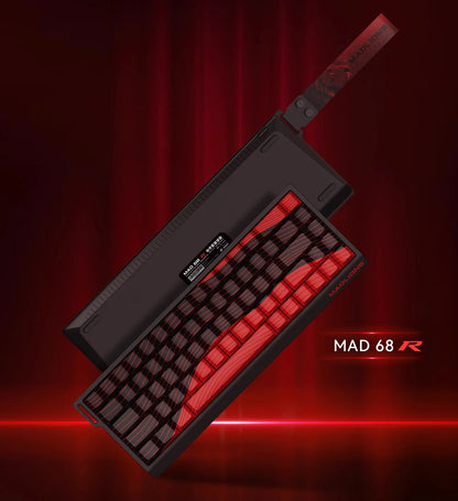 MADLIONS Mad60 Mad68 HE Mechanical Keyboard Magnetic Switch Madcatz Mad60he Wired Game Keyboard Rapid Trigger Custom Keyboard