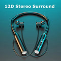 Wireless Neckband Bluetooth Earphones – HiFi 9D Stereo, Waterproof, Long Battery Life, Comfortable & Sweat-Resistant for Running, Gym, Travel, and Daily Use