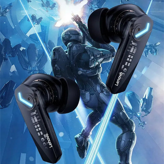 Lenovo GM2 Pro Bluetooth 5.3 Wireless Earphones – In-Ear Gaming & Music Headset with Low Latency, Waterproof Sports Design