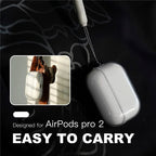 Clear TPU Earphone Case with Lanyard for AirPods Pro 2, AirPods 3, 2, 1 – Shockproof Transparent Protective Cover