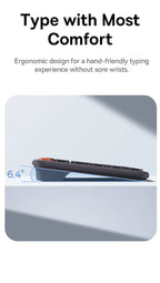 Baseus Wireless Bluetooth Mouse F01B | 3-Mode Connection (2.4G/BT5.0/BT3.0) | Ergonomic, Silent Click | for Laptop, Mac, PC