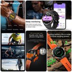 2024 New Outdoor Sport Smartwatch – GPS, Compass, LED Flashlight, 3ATM Waterproof, BT5.3 Call for Huawei & Xiaomi
