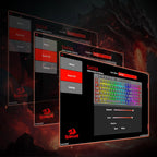 Redragon K515 Shiva RGB Gaming Keyboard | 98 Keys Mechanical Feel | Linear Switch | Detachable Wrist Rest | USB Wired