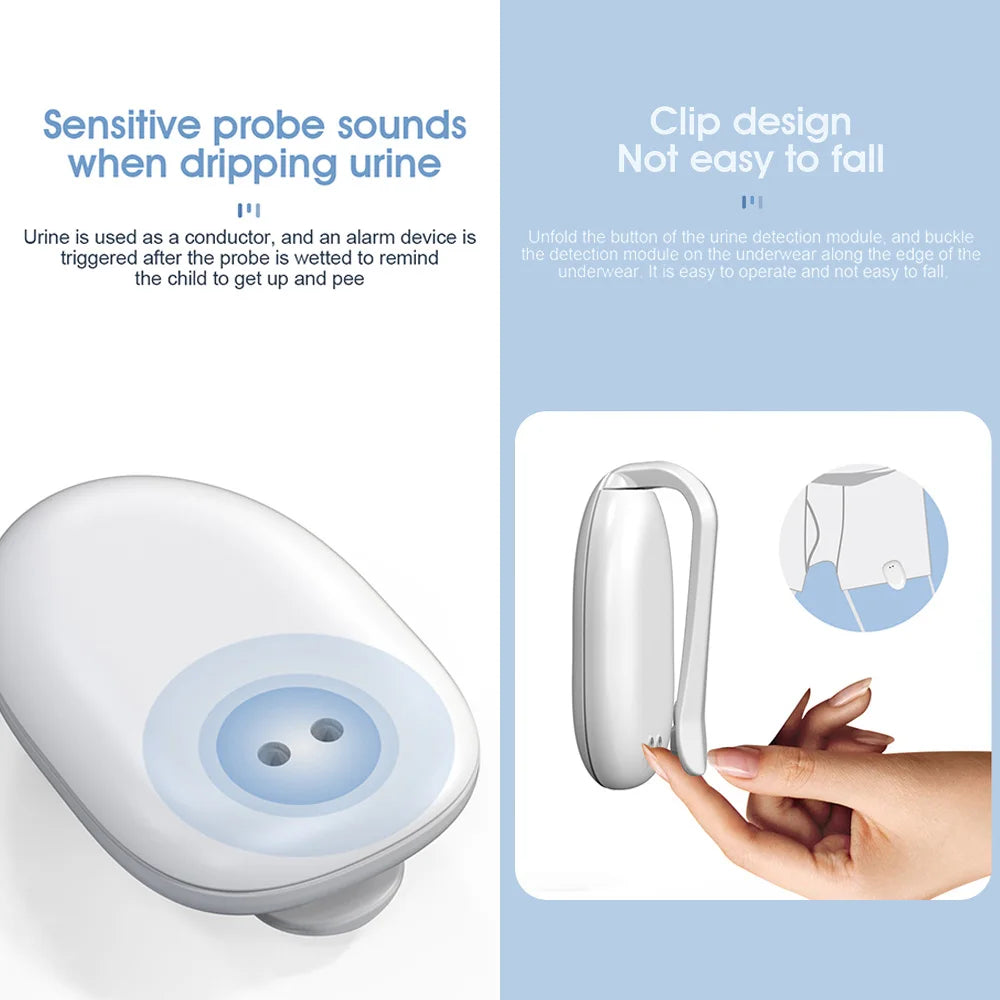 Wireless Bedwetting Alarm – Safe and Comfortable Potty Training Device for Kids and Babies Helps Improve Nighttime Dryness with Gentle Alerts and Easy-to-Use Design