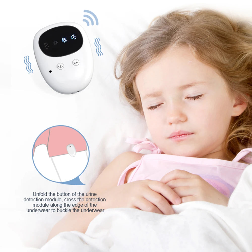 Wireless Bedwetting Alarm – Safe and Comfortable Potty Training Device for Kids and Babies Helps Improve Nighttime Dryness with Gentle Alerts and Easy-to-Use Design