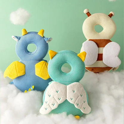 1-3T Toddler Baby Head Protector – Angel Bee Cartoon Safety Cushion for Back & Head Injury Prevention