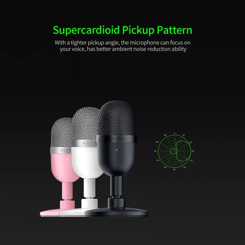 Seiren Mini USB Condenser Microphone: for Streaming and Gaming on PC