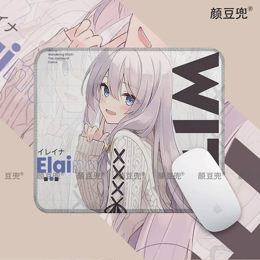 Elaina Anime イレイナ MousePad For Small Size Large Gaming Mouse Pad For Gamer Company Keyboard Mouse Mats Carpet Computer Desk Mats