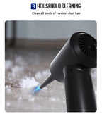 Portable Air Duster for Computer Cleaning – 51000RPM Cordless Compressed Air Blower with LED Light for PC & Keyboard