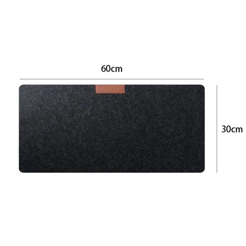 Large Office Computer Desk Mat Table Keyboard Big Mouse Pad Laptop Cushion Desk Non-slip Felt Mat Gamer Mousepad Mat 600*300mm