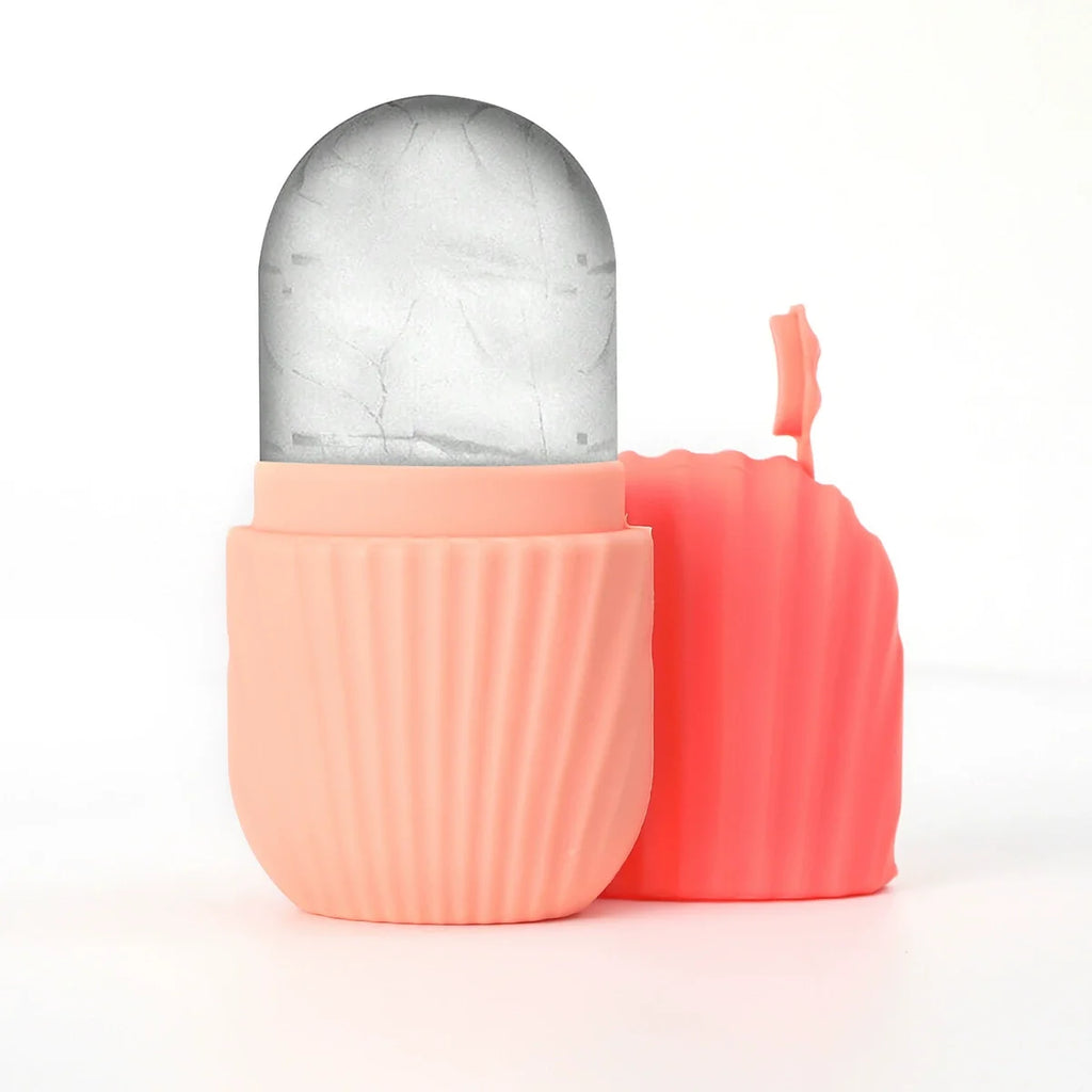 DIY Face Skincare Roller – Portable & Reusable Silicone Massager Reduces Puffiness, Lifts & Contours for Radiant Skin