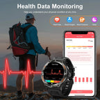 2024 New Outdoor Sport Smartwatch – GPS, Compass, LED Flashlight, 3ATM Waterproof, BT5.3 Call for Huawei & Xiaomi