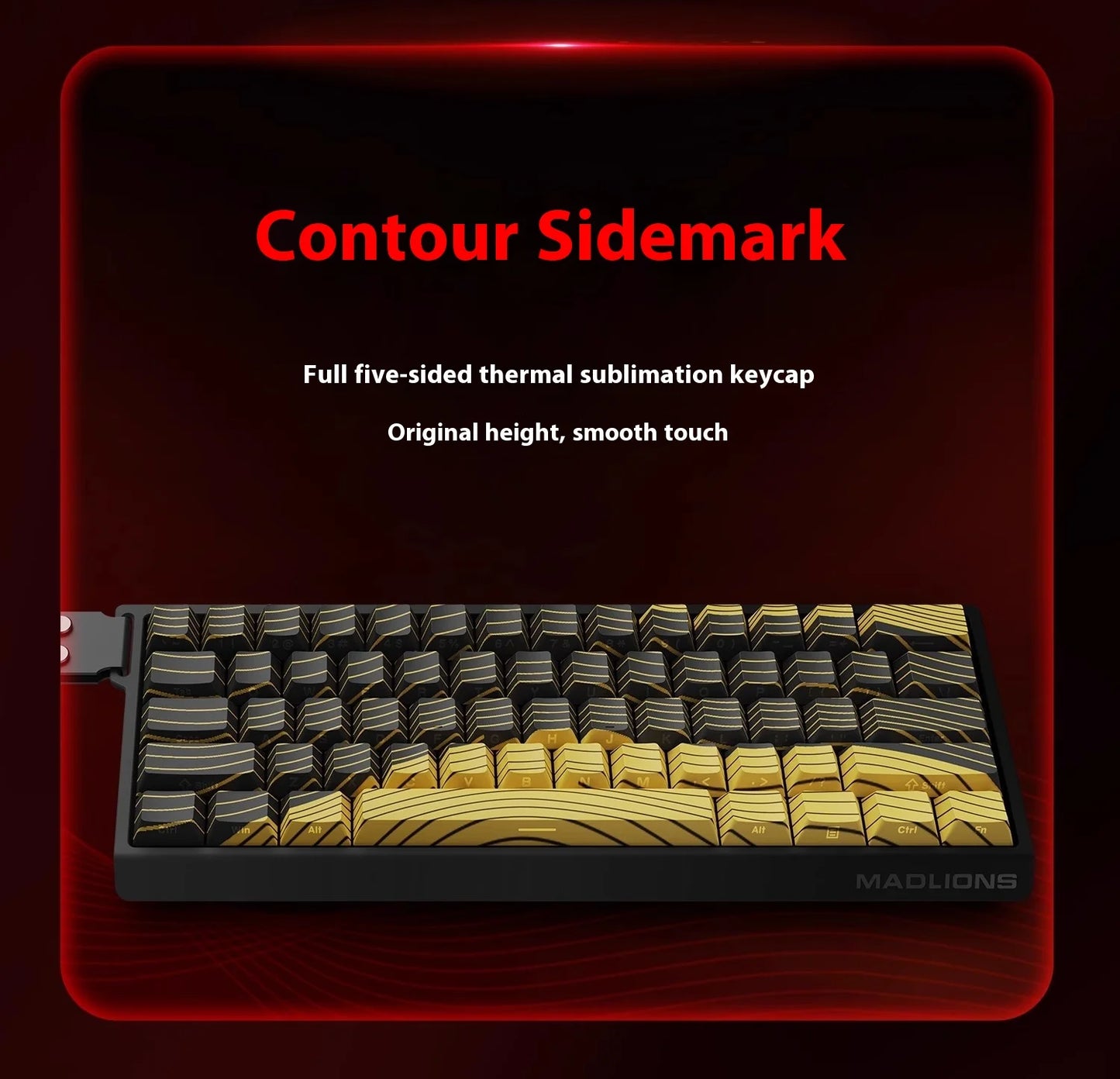 MADLIONS Mad60 Mad68 HE Mechanical Keyboard Magnetic Switch Madcatz Mad60he Wired Game Keyboard Rapid Trigger Custom Keyboard