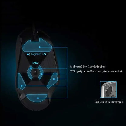 Logitech G402 Hyperion Fury Wired Gaming Mouse – 4000 DPI, 8 Buttons