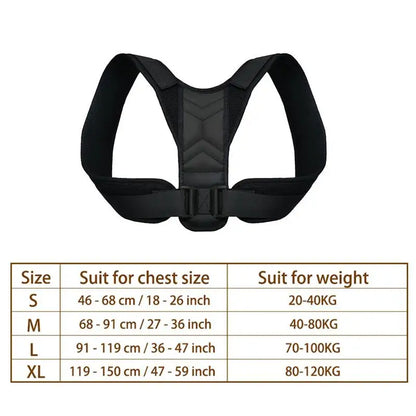 Adjustable Back Shoulder Posture Corrector Belt | Clavicle Spine Support for Home, Office & Sports | Upper Neck Brace for Body Reshaping